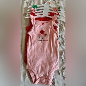 Pink Floral Baby Tank Top